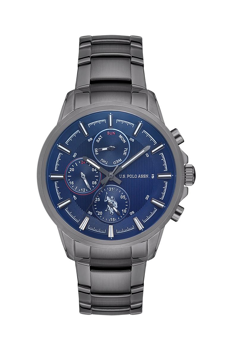 Erkek Füme Çelik Kordon Kol Saati USPA1016-07