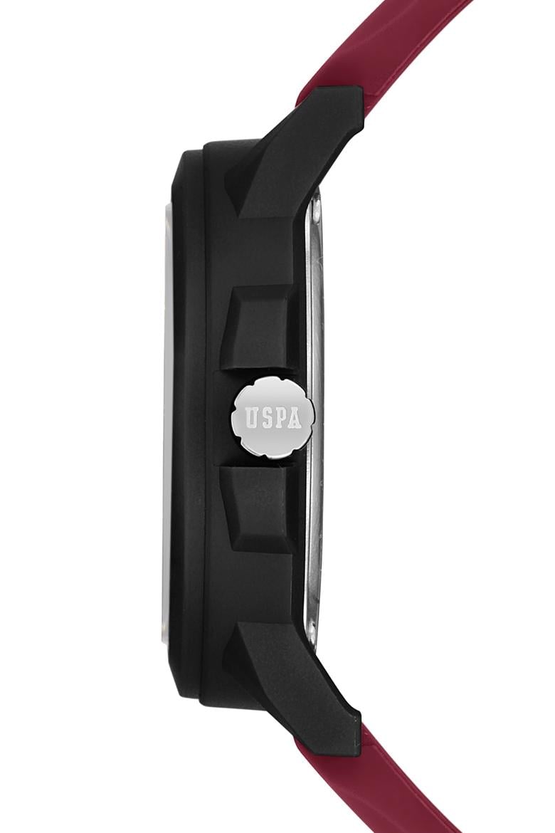 Erkek Kırmızı Silikon Kordon Kol Saati USPA1029-03 - 50251498001