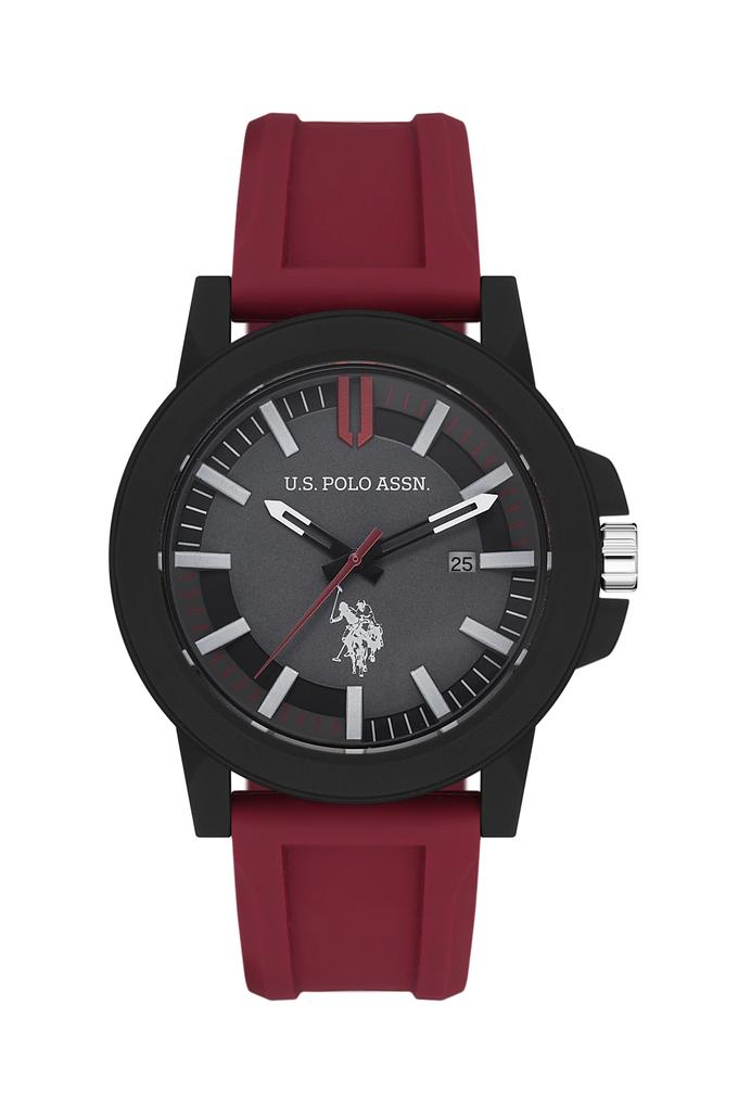 Erkek Kırmızı Silikon Kordon Kol Saati USPA1029-03