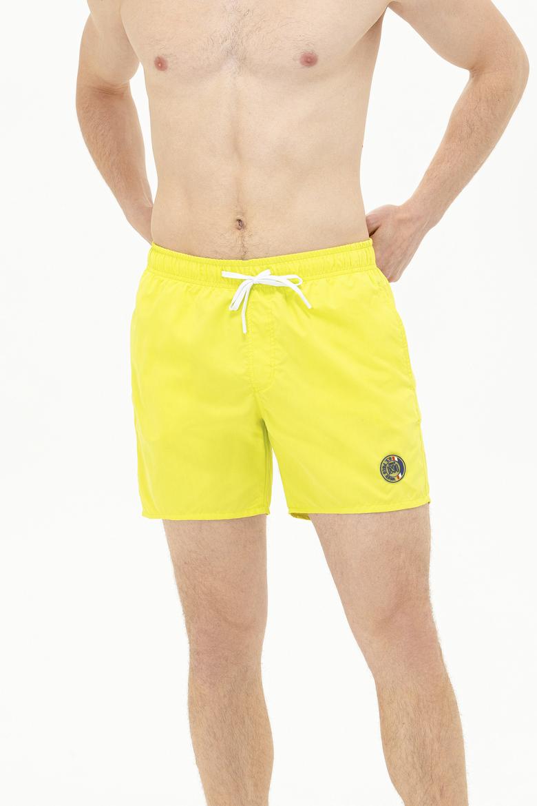 Erkek Neon Sarı Deniz Şortu - 50262334022