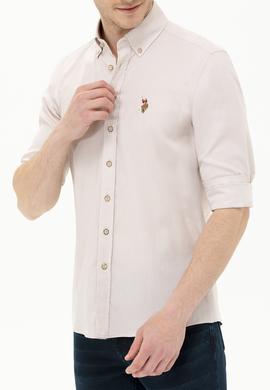 Erkek Taş Uzun Kollu Basic Gömlek - 50263099041