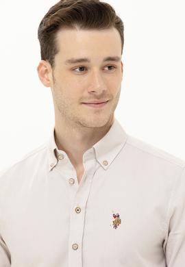 Erkek Taş Uzun Kollu Basic Gömlek - 50263099041