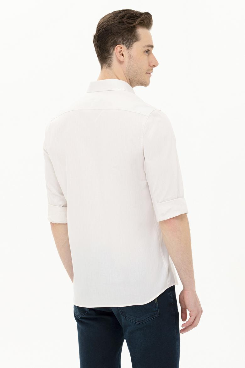 Erkek Taş Uzun Kollu Basic Gömlek - 50262977051