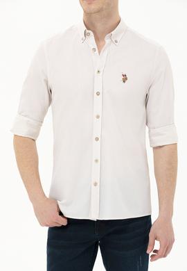 Erkek Taş Uzun Kollu Basic Gömlek - 50262977051