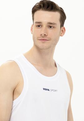 Erkek Beyaz Bisiklet Yaka Tişört - 50263566006