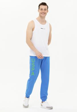 Erkek Beyaz Bisiklet Yaka Tişört - 50263566006