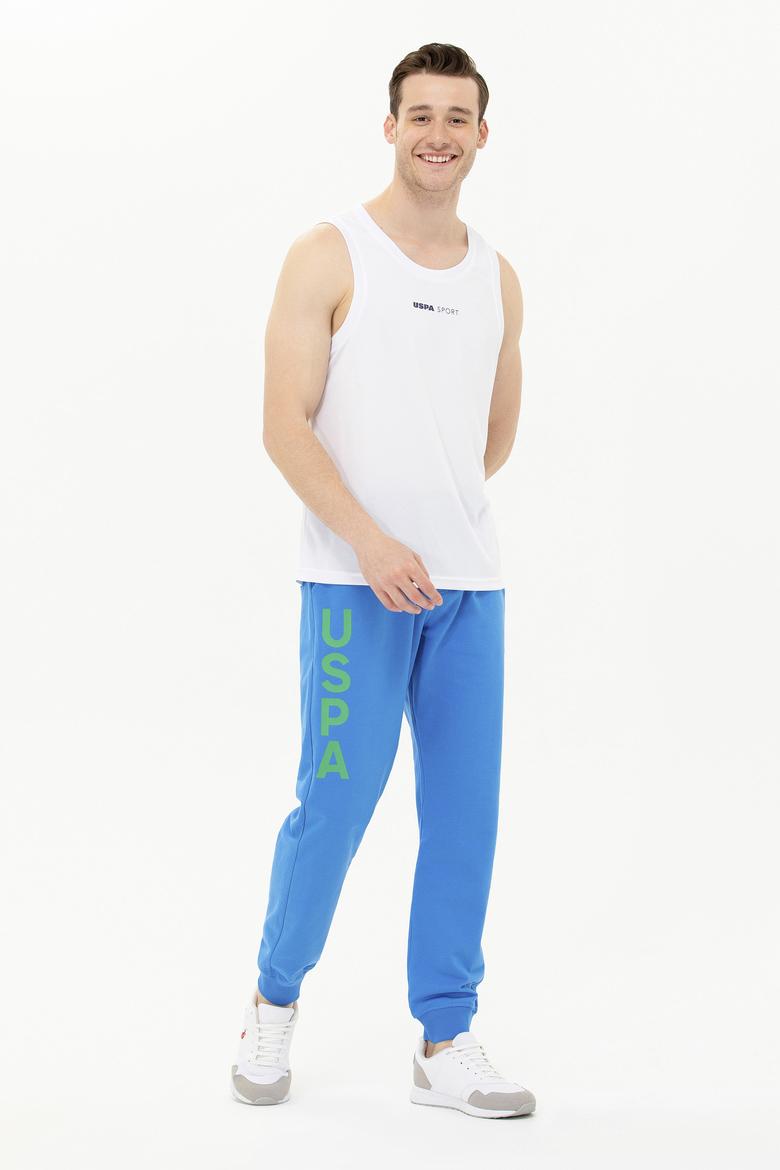 Erkek Beyaz Bisiklet Yaka Tişört - 50263566006