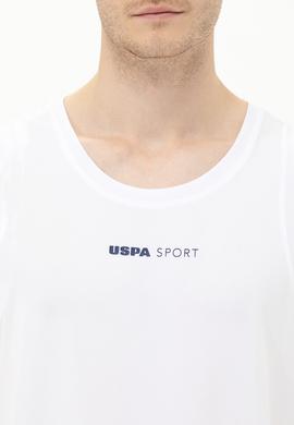 Erkek Beyaz Bisiklet Yaka Tişört - 50263566006