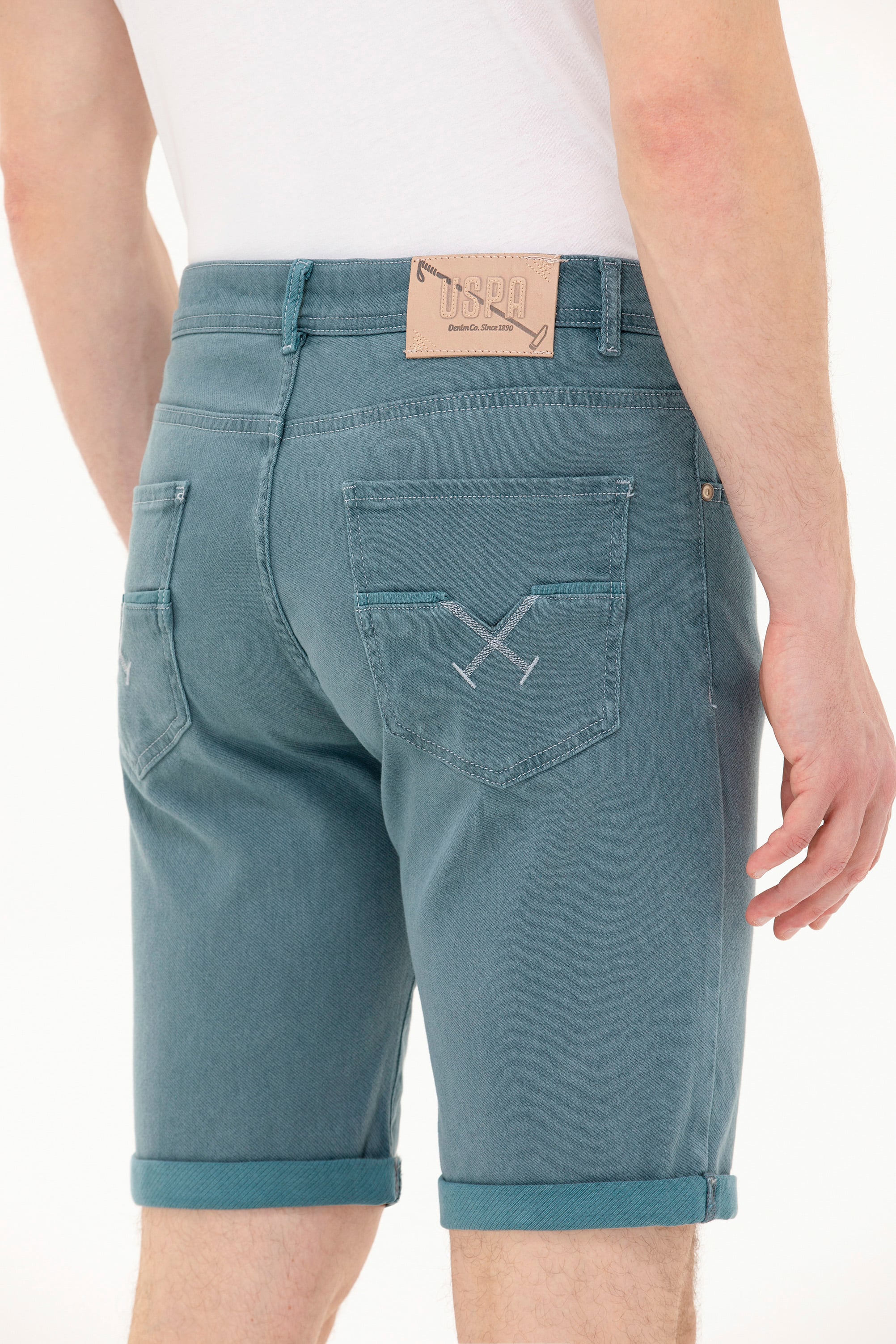Erkek Mint Jean Şort