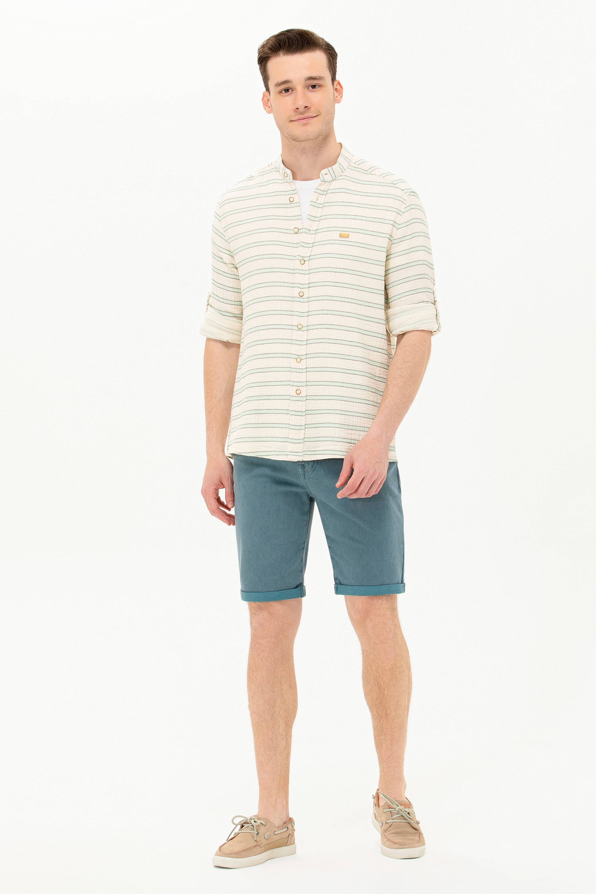 Erkek Mint Jean Şort - Image 3
