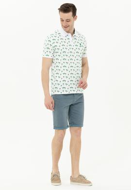 Erkek Yeşil Polo Yaka Tişört - 50263273044