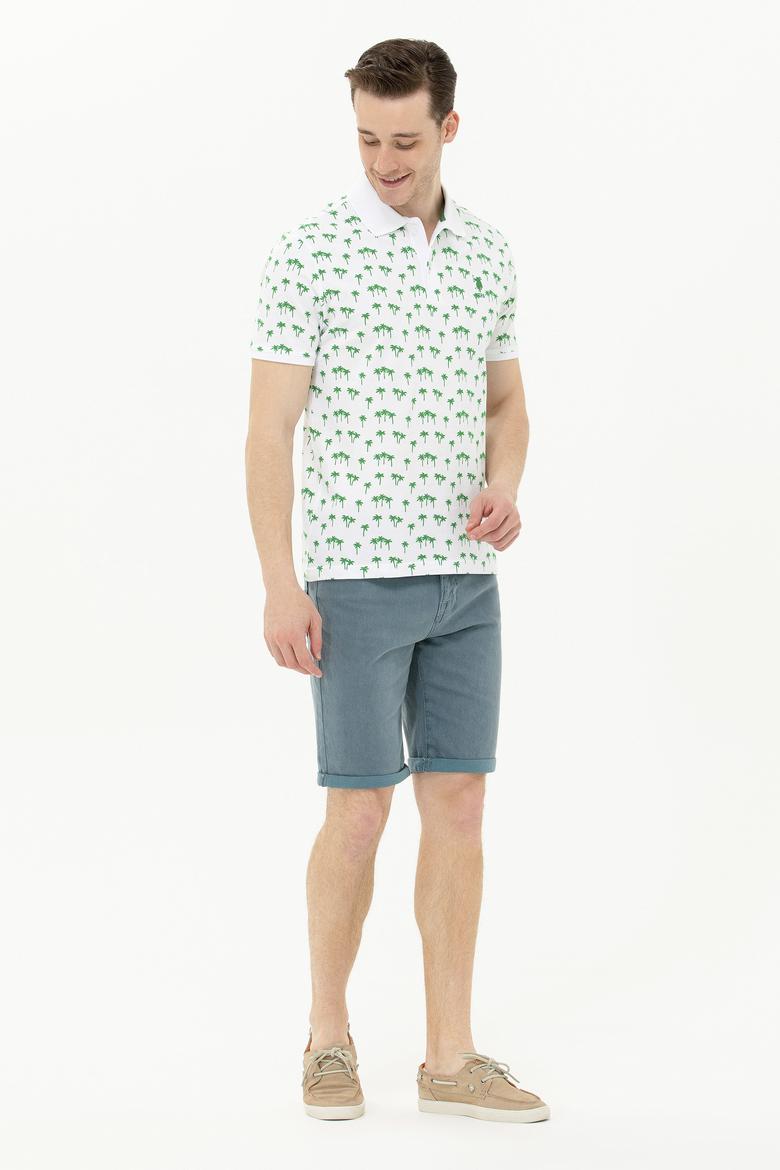 Erkek Yeşil Polo Yaka Tişört - 50263273044