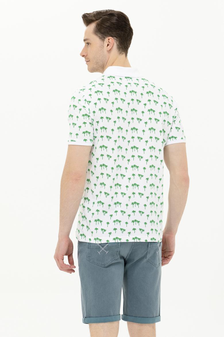 Erkek Yeşil Polo Yaka Tişört - 50263273044