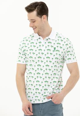 Erkek Yeşil Polo Yaka Tişört - 50263273044