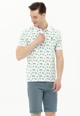 Erkek Yeşil Polo Yaka Tişört - 50263273044