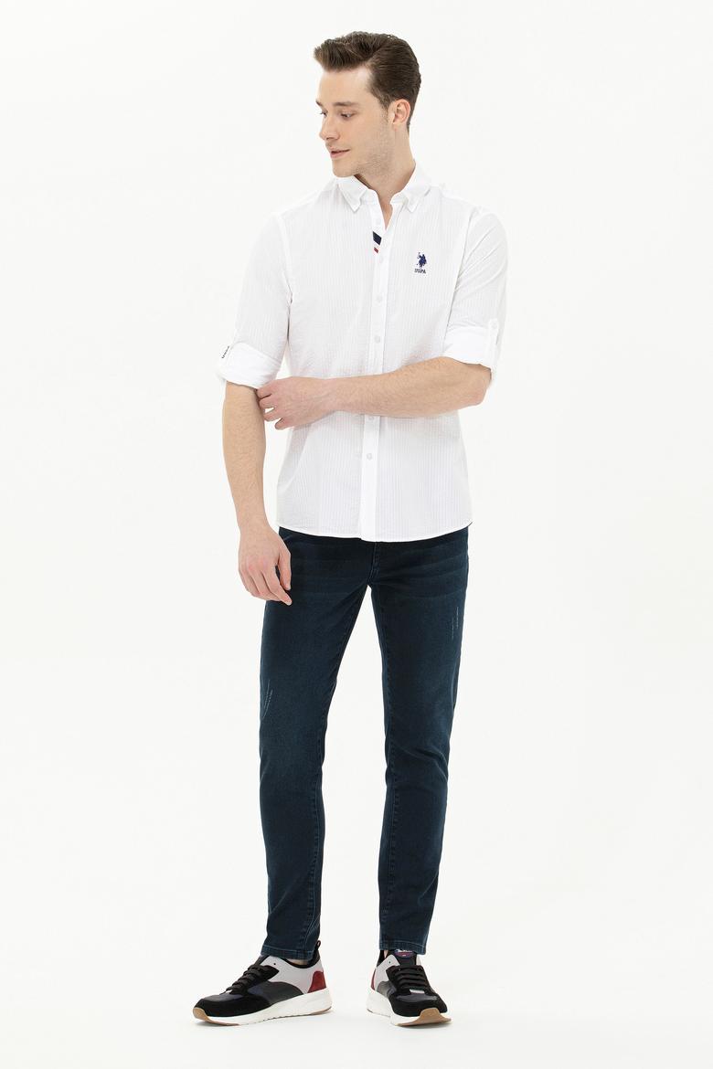 Erkek Beyaz Uzun Kollu Gömlek - 50264082005