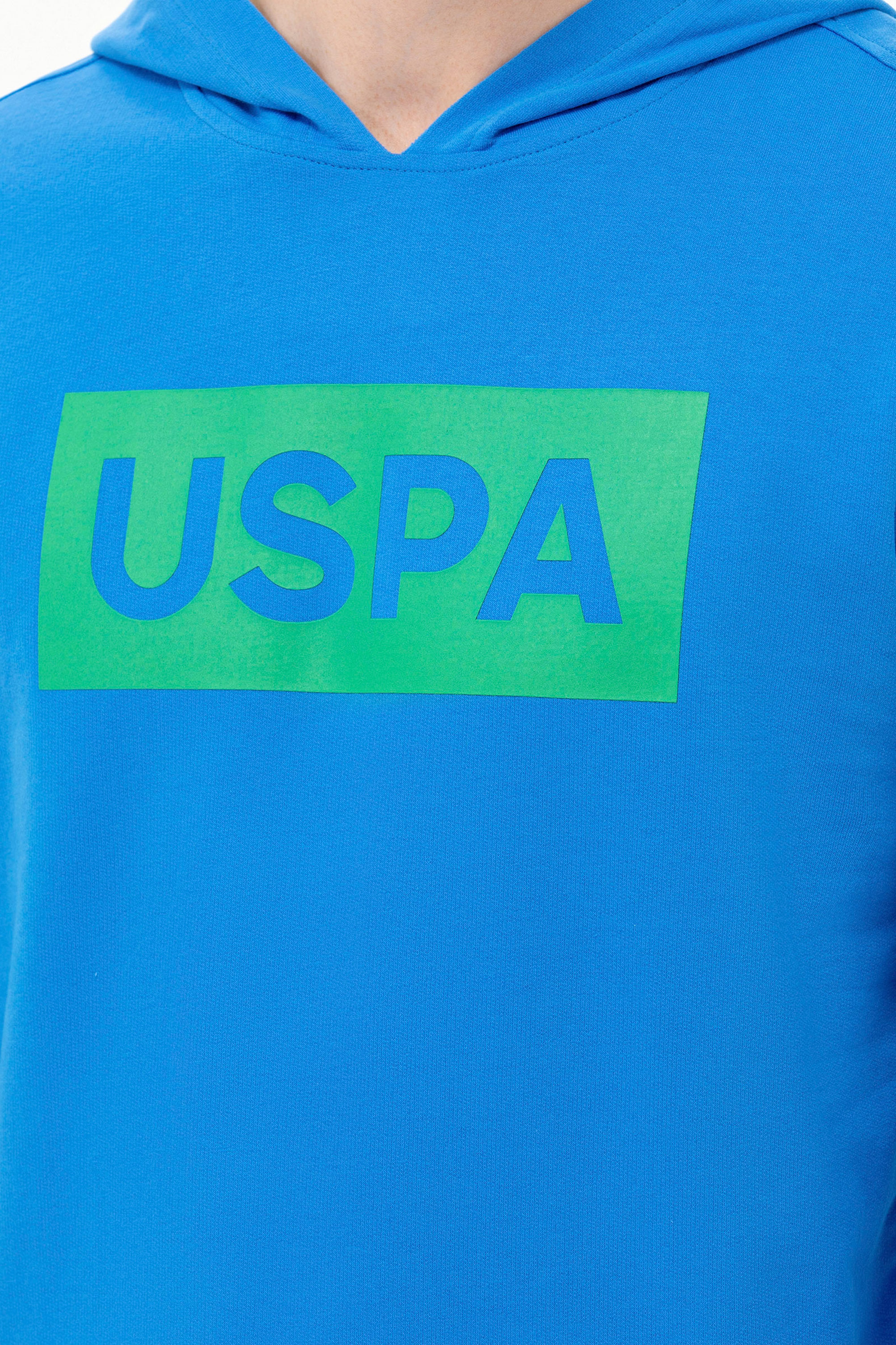 Erkek Saks Kapüşonlu Sweatshirt - Image 7