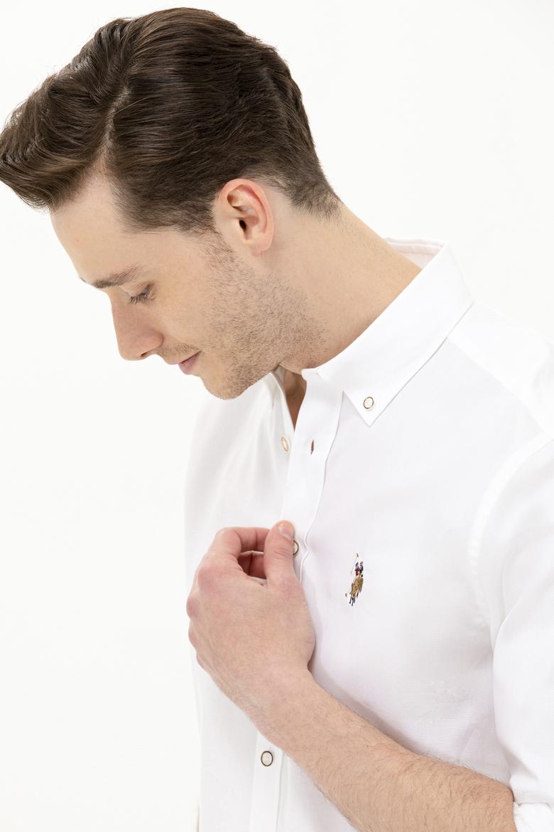 Erkek Beyaz Uzun Kollu Gömlek - 50263714028