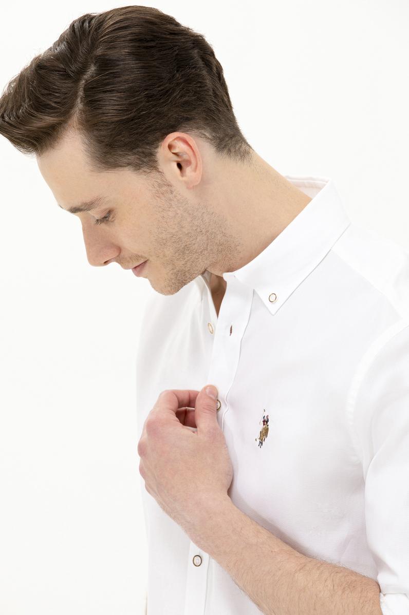 Erkek Beyaz Uzun Kollu Gömlek