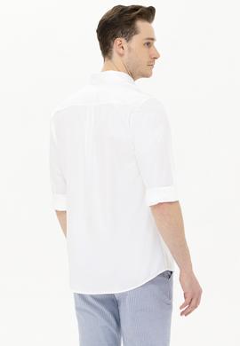 Erkek Beyaz Uzun Kollu Gömlek - 50263714028