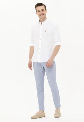 Erkek Beyaz Uzun Kollu Gömlek - 50263714028