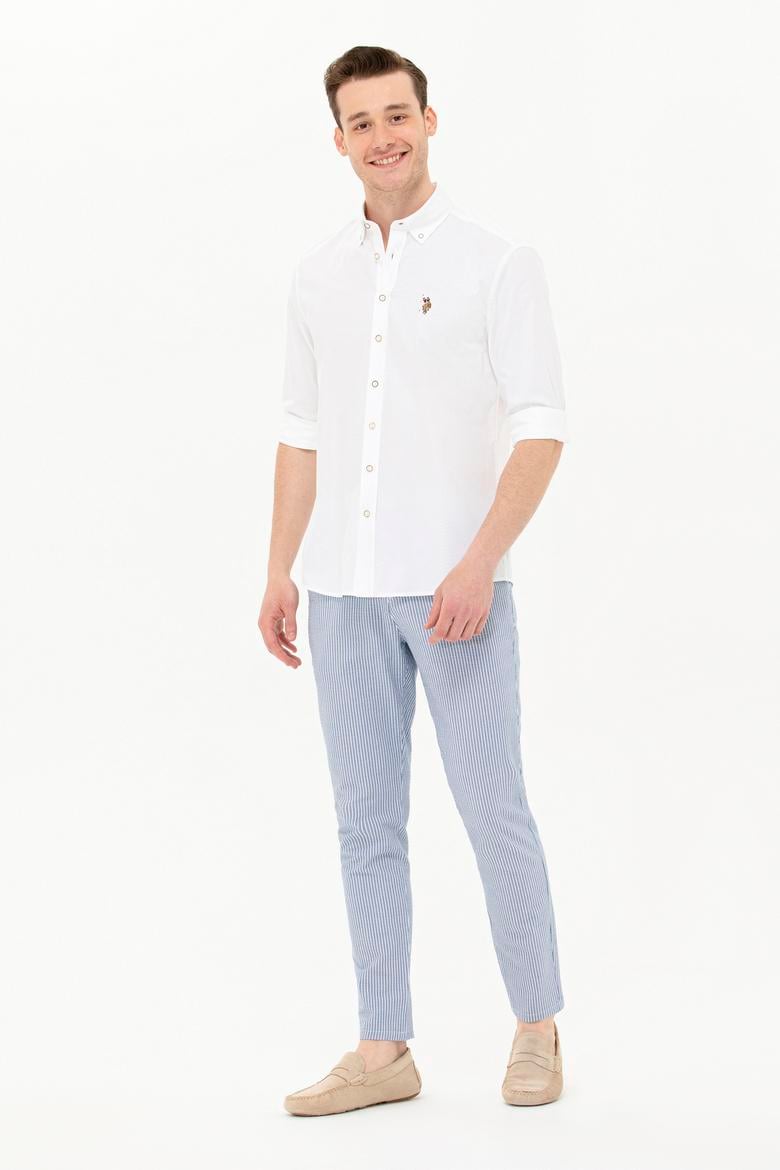 Erkek Beyaz Uzun Kollu Gömlek - 50263714028