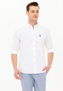 Erkek Beyaz Uzun Kollu Gömlek - 50263714028