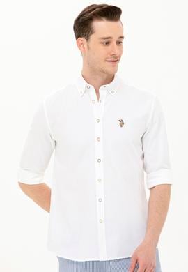Erkek Beyaz Uzun Kollu Gömlek - 50263714028