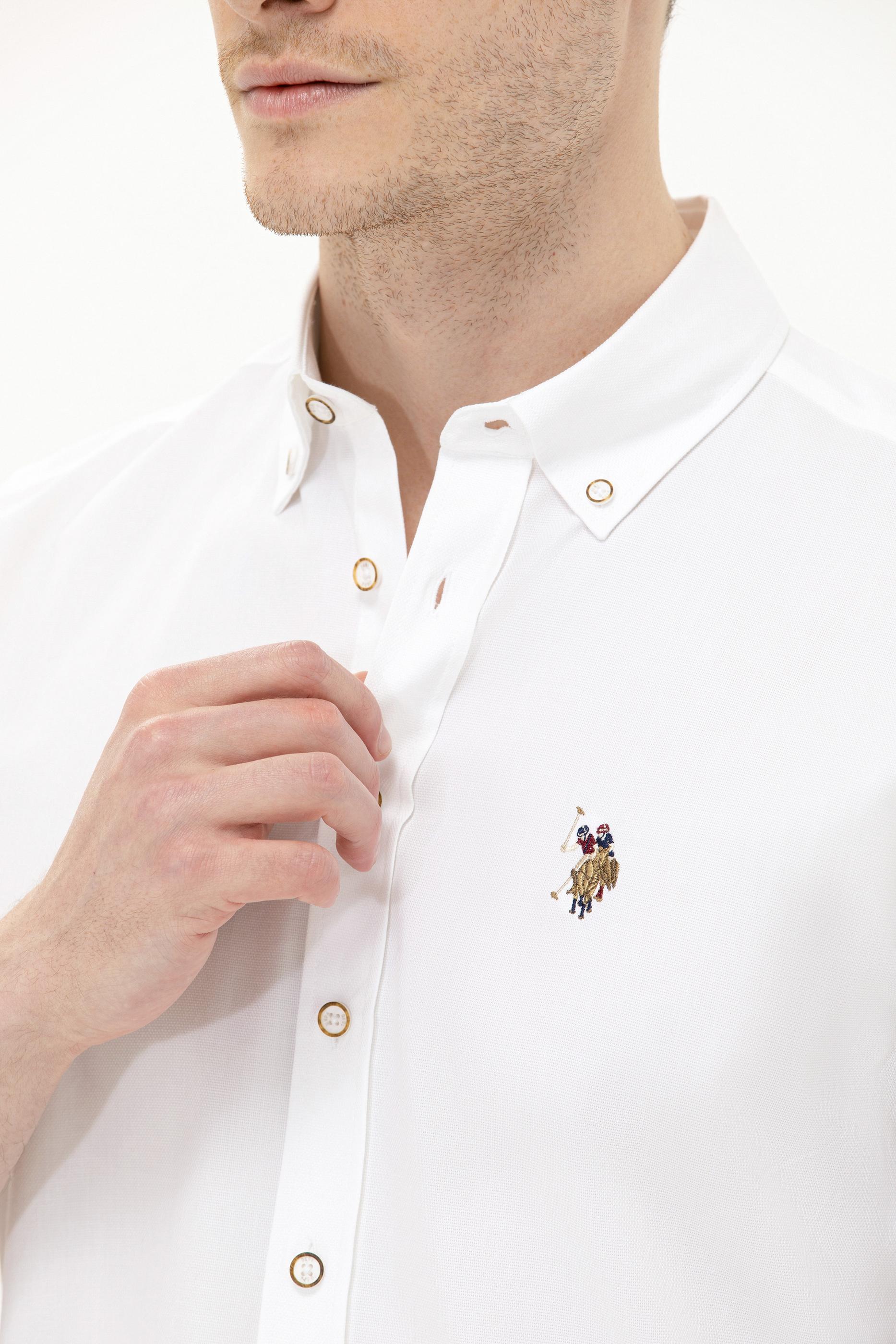 Erkek Beyaz Uzun Kollu Gömlek