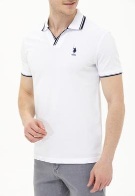 Erkek Beyaz Polo Yaka T-Shirt - 50263441009