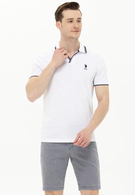 Erkek Beyaz Polo Yaka T-Shirt - 50263441009