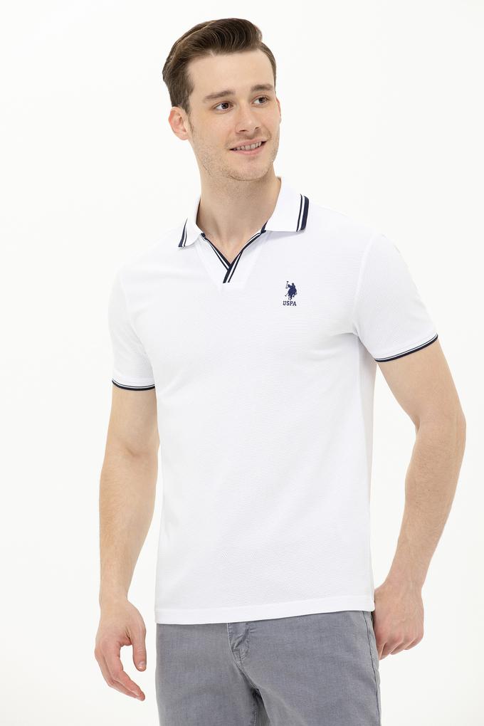 Erkek Beyaz Polo Yaka T-Shirt