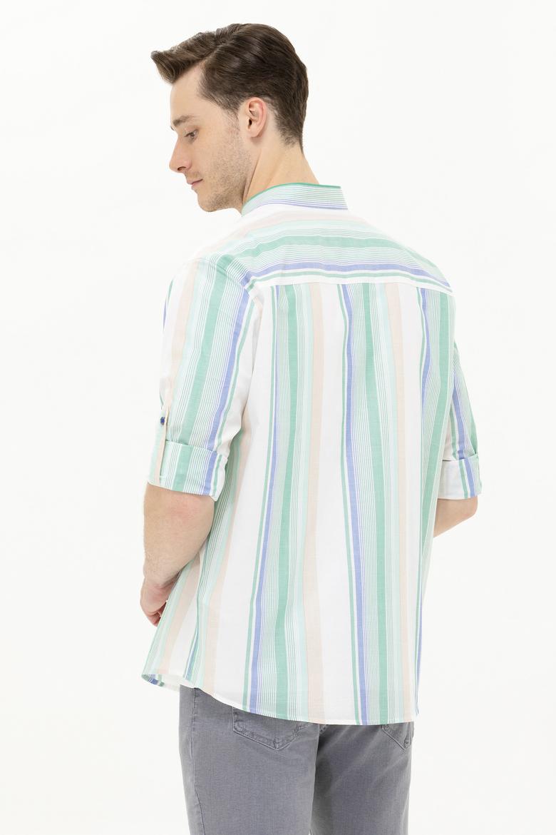 Erkek Yeşil Uzun Kollu Gömlek - 50264080014