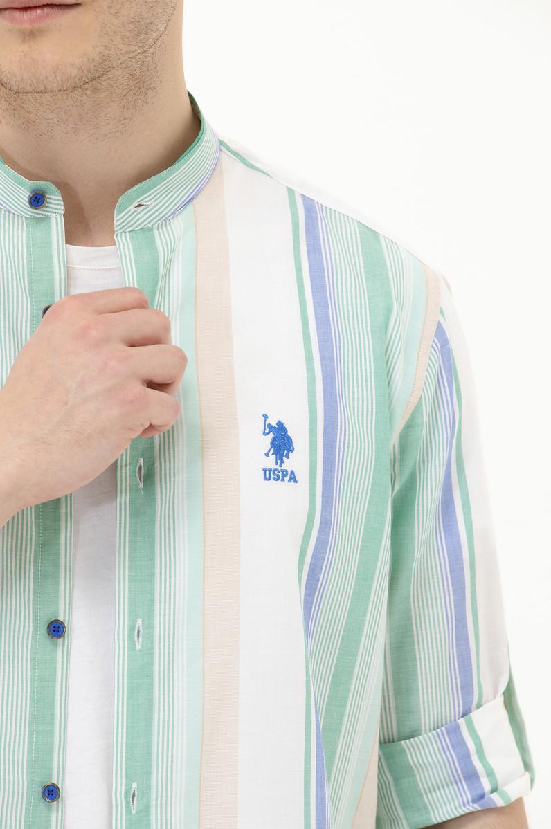 Erkek Yeşil Uzun Kollu Gömlek