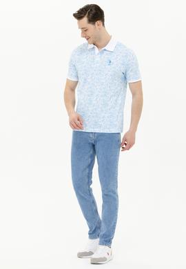 Erkek Turkuaz Polo Yaka Tişört - 50263268035