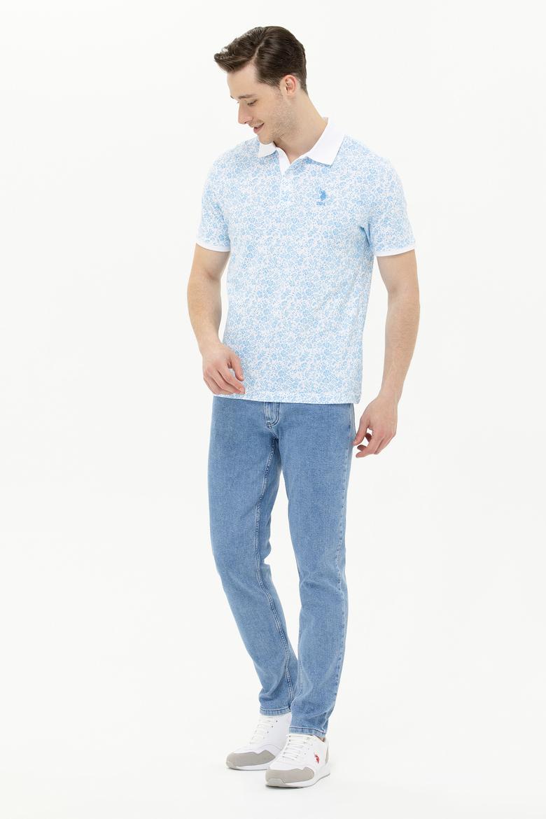 Erkek Turkuaz Polo Yaka Tişört - 50263268035