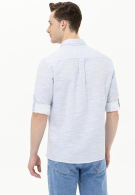 Erkek Mavi Uzun Kollu Gömlek - 50264098024