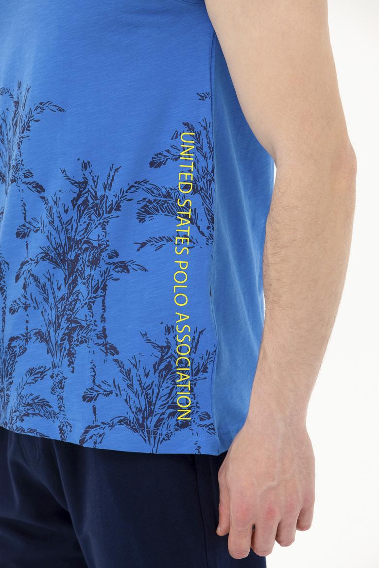 Erkek Saks Bisiklet Yaka Kolsuz Tişört - 50263479076