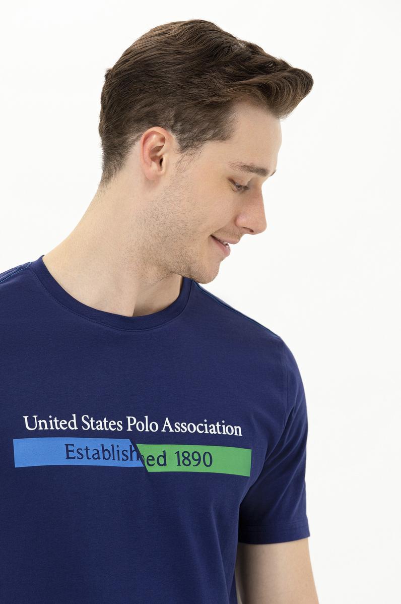 Erkek Lacivert Bisiklet Yaka Tişört