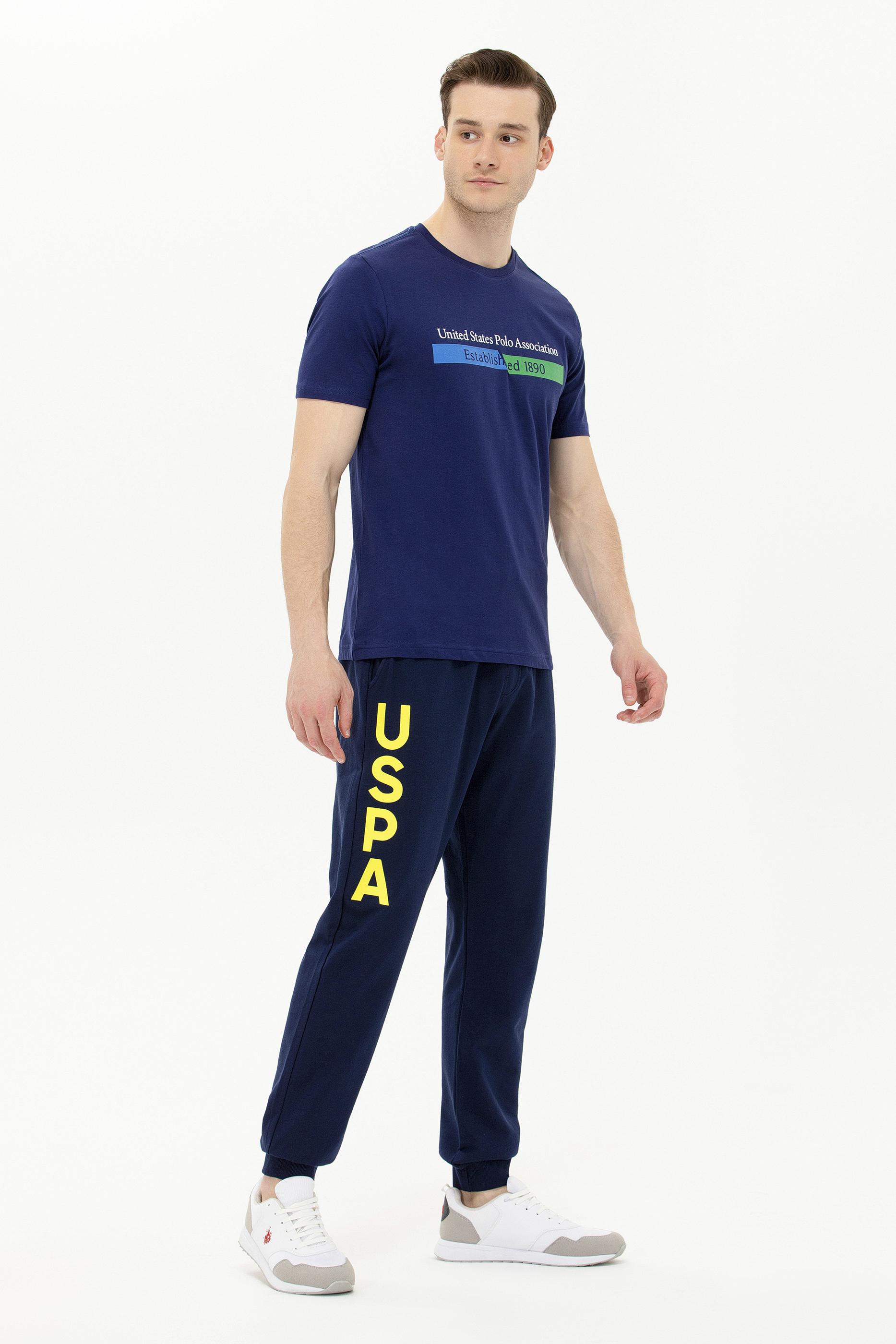 Erkek Lacivert Bisiklet Yaka Tişört