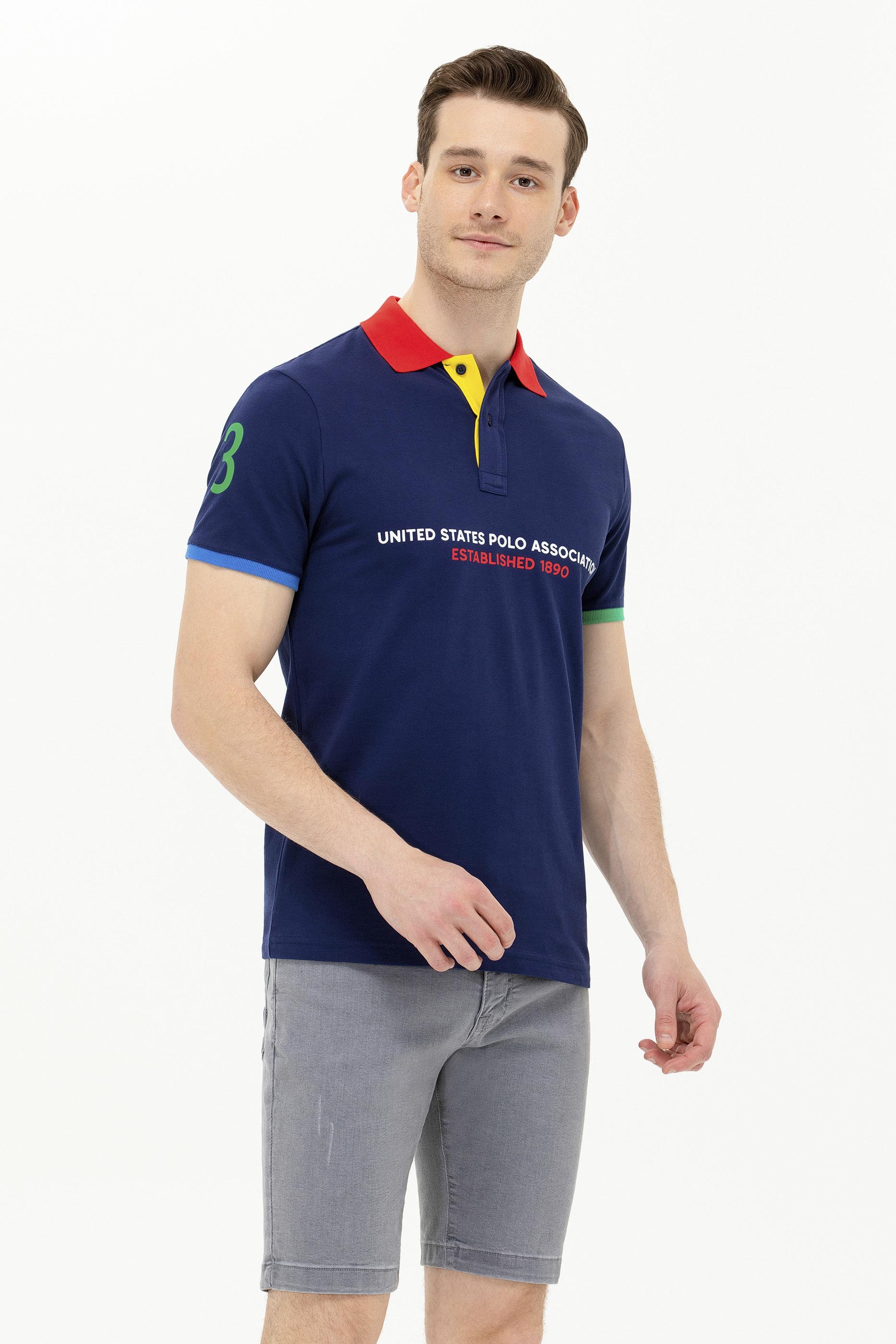 Erkek Lacivert Polo Yaka Tişört