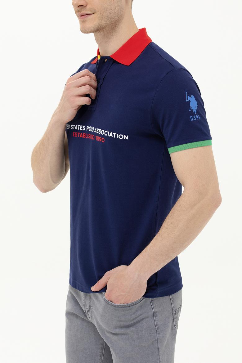 Erkek Lacivert Polo Yaka Tişört - 50263393006