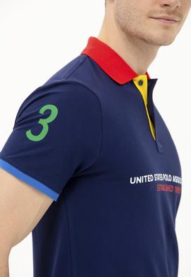 Erkek Lacivert Polo Yaka Tişört - 50263393006