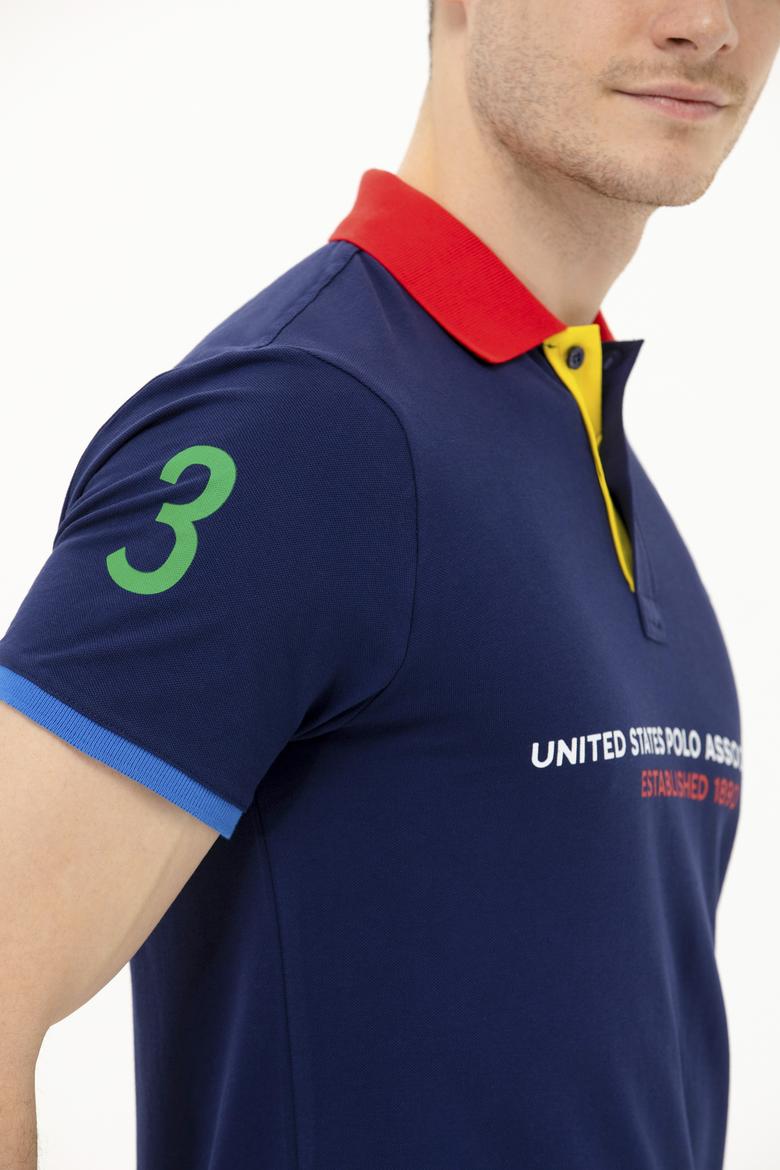 Erkek Lacivert Polo Yaka Tişört - 50263393006