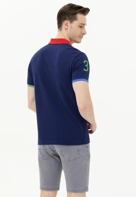 Erkek Lacivert Polo Yaka Tişört - 50263393006