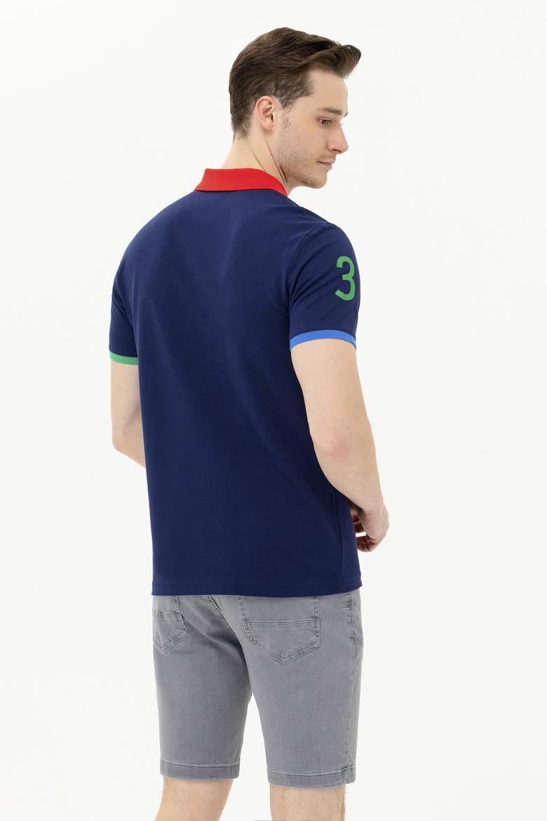 Erkek Lacivert Polo Yaka Tişört - 50263393006