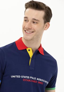 Erkek Lacivert Polo Yaka Tişört - 50263393006