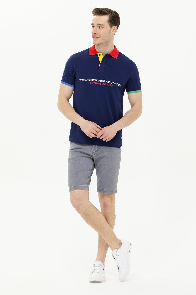 Erkek Lacivert Polo Yaka Tişört - 50263393006