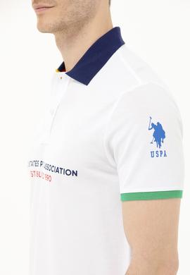 Erkek Beyaz Polo Yaka Tişört - 50263393027