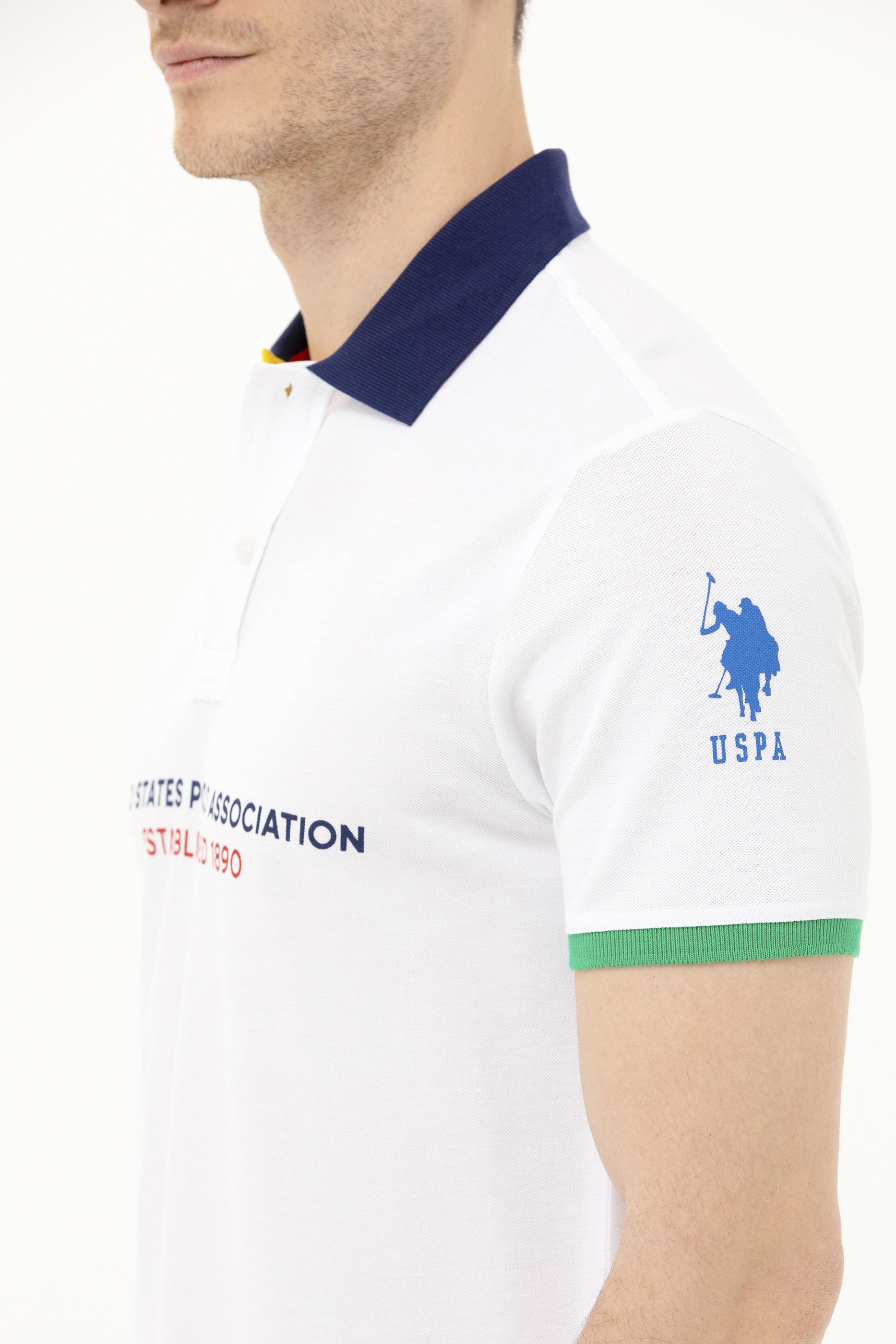 Erkek Beyaz Polo Yaka Tişört